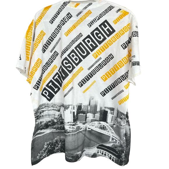Pittsburgh City Skyline Shirt All Over Print AOP XL STEELERS BRUINS PIRATES - Picture 2 of 6
